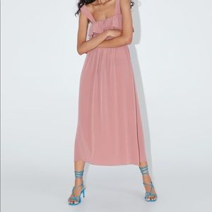 ZARA midi mauve dress